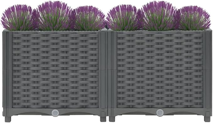 Raised BedGarden PlantersGarden PlantersGarden CenterpiecesGarden BedsRaised Beds for Growing FlowersHerbs and Fruits31.5x15.7x15 Polypropylene