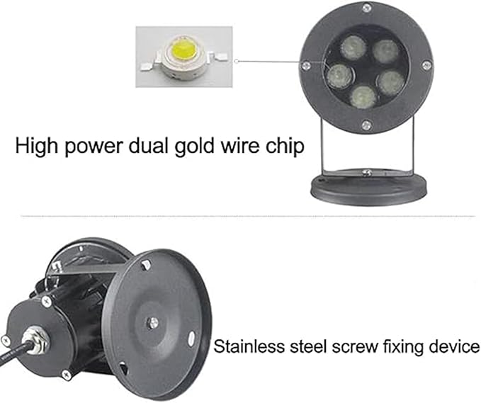 LED Spotlight - AC90-260V Beam Light IP65 Waterproof Long-Distance Floodlights Decorative Lighting Outdoor Spotlights Villas Garden Lawn Patio Terrace Landscape Lamp(Red9W)