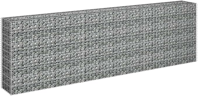 Gabion Raised Bed Silver Galvanized Steel Large Gabion Raised Bed Gardening Pots &amp Planters 145639