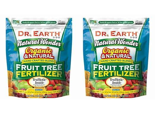 Fruit Tree Organic Fertilizer 5-5-2 4-Lb. 2 Bags
