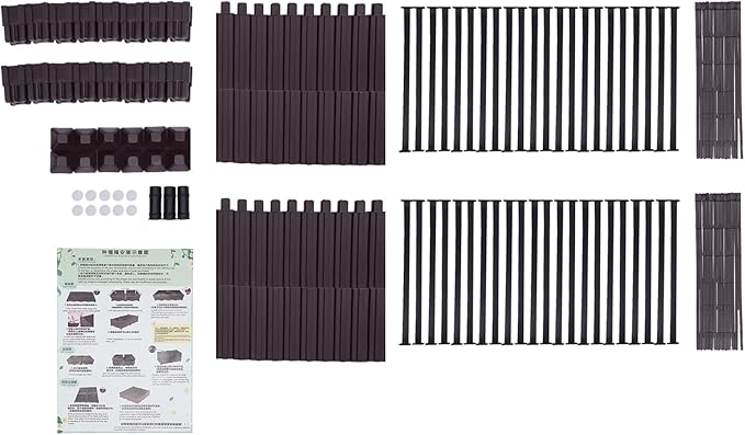 4Pcs Elevated Garden Raised Bed KitIndoor Outdoor Vegetables Planter Box Flower Plant Herb for Gardens Small Patios Decks Balconies