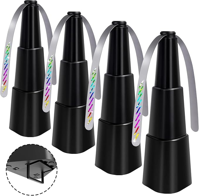 Fly Fans for TablesFood Indoor Outside4 Pack Portable Outdoor Picnic FanBatteries Powered Table Restaurant Party HomeOutdoor Dinner(Black)
