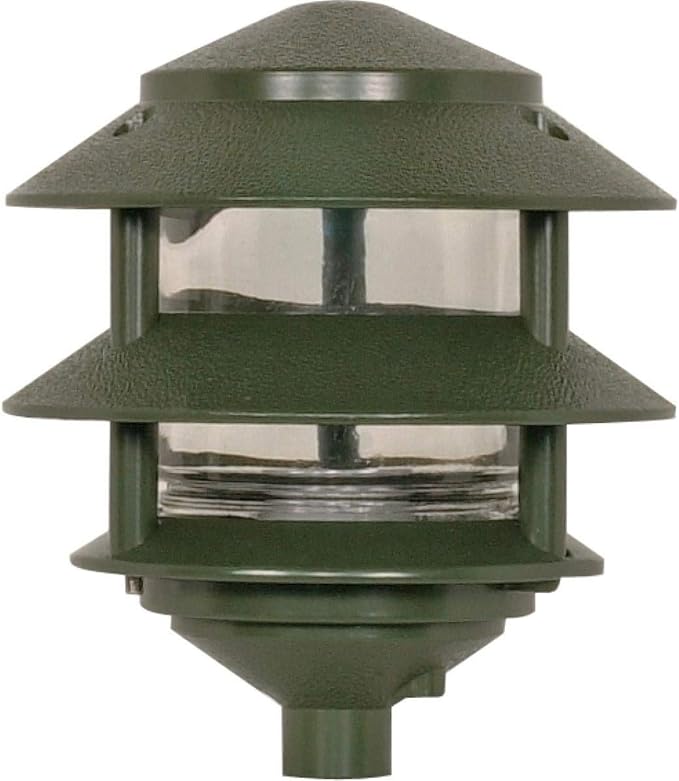 1 Light 2-Louver Small Hood Green Dimmable