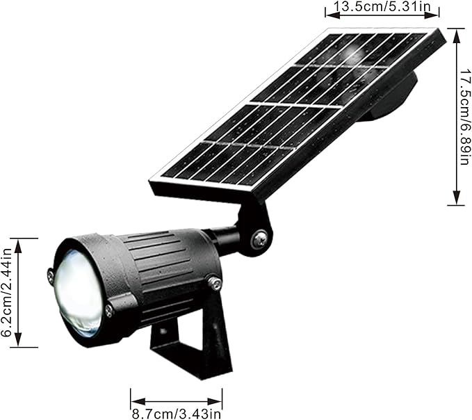 Sunset Lamp Sunset Red Outdoor LED Spotlight Waterproof Solar Lights Bright Flag Light Landscape Automatic Mini Lawn Lamp 10W Graden Lights Decorative Lamp Courtyard Front Yard HWD0171-10W