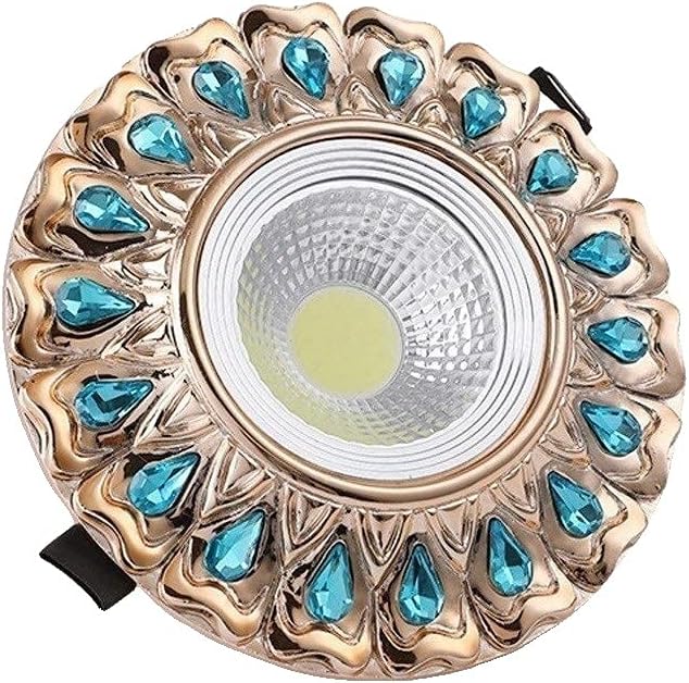 Energy-saving Eye Protection Spotlight Efficient Heat Dissipation Integrated Ultra-thin Downlight Super Bright COB Embedded Ceiling Lamp European Elegant Decorative LED Downlight High Brightn