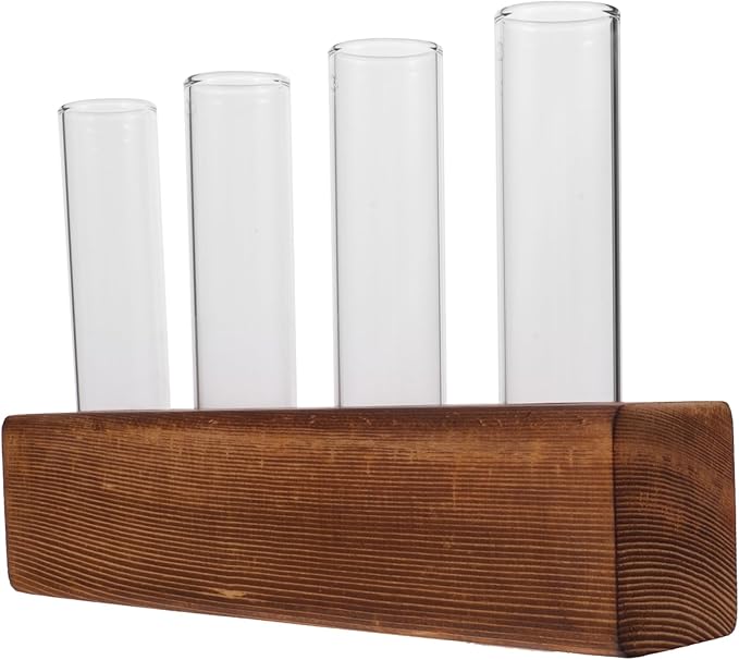 Happyyami 3 Sets Plant Propagation Station Plants Terrarium Desktop Vase Flowers Decor Upholstery Trim Test Tube Vase Test Tube Plant Terrarium Water Planter Hydroponic Plants Vase Decor Air