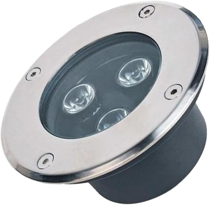 Outdoor Buried Lights - Waterproof IP67 LED Landscape Lights Anti-Rust Aluminum Embedded Ground Lamps for Deck Driveway and Courtyard Lighting