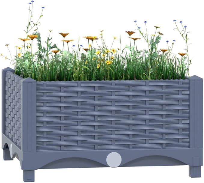 YAFF Raised Bed 15.7x15.7x9.1 Polypropylene (4.708lbs)
