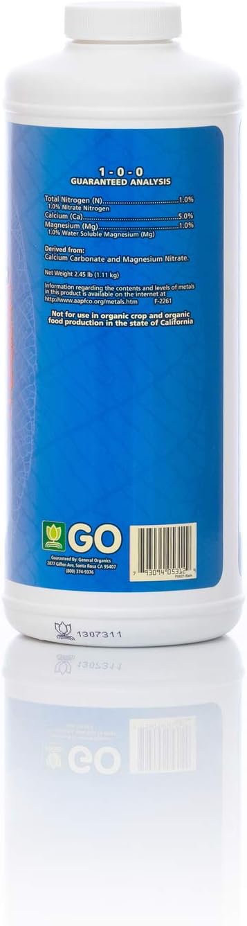 General Hydroponics GH5312 CaMg+ Plant Nutrition Quart