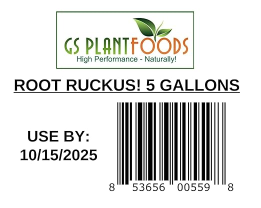 GS Plant Foods Root Ruckus Compost Fertilizer Organic Plant Food - Turbo Charged Compost for Plants - Humic Acid &amp Sea Kelp Nutritional Root Supplement for Lawns Soil Shrubs &amp Vegetables - 5