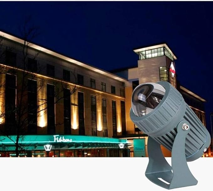 10W Outdoor Led Spotlight Waterproof Led Landscape Spotlights Illumination Six Light Colgarden Beam Pathway Lighting/Blue Light