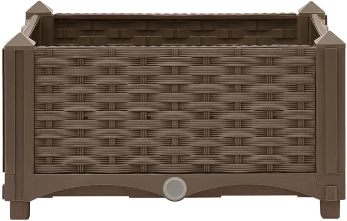Cultivation RoomPatio Garden Home DecorVegetable planters for Porch PatioDurable and Long-LastingRaised Bed 15.7x15.7x9.1 Polypropylene