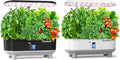 2 Pcs Hydroponics Growing System Kit 16 Pods (Black &amp White)