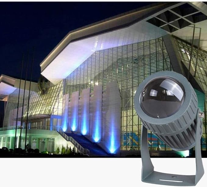 10W Outdoor Led Spotlight Waterproof Led Landscape Spotlights Illumination Six Light Colgarden Beam Pathway Lighting/Green Light