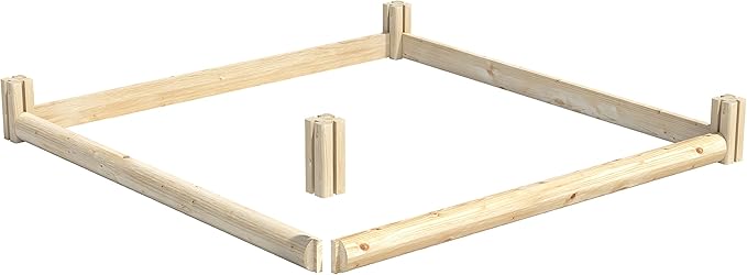 Greenes Fence Spruce Raised Garden Bed 4' x 4' x 5.5 (2-Pack) - Made in USA with North American Spruce