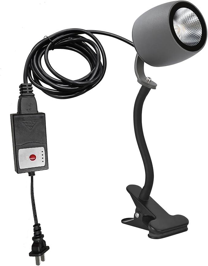 Kiven IP65 Waterproof LED Landscape Up Down Ligh LED Decorative Spotlight Lamp with Plug-in Cord and Timer for Indoor Outdoor Yard Plants Advertising Board LED Lawn Light (10W Warm White)