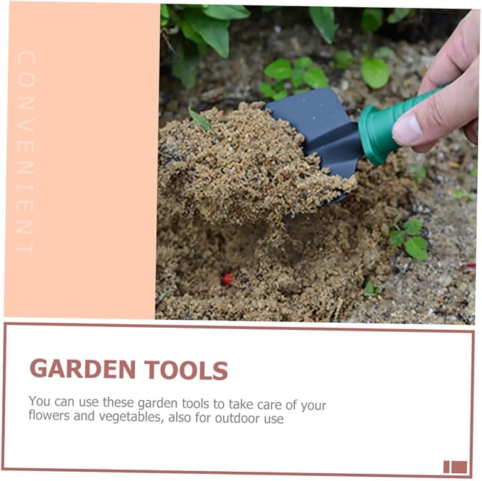 Stainless Steel Gardening Shovel and Rake Set with Pruning Shears Portable 5pcs Garden Tool Kit with Carrying Case for Outdoor Planting and Lawn Care
