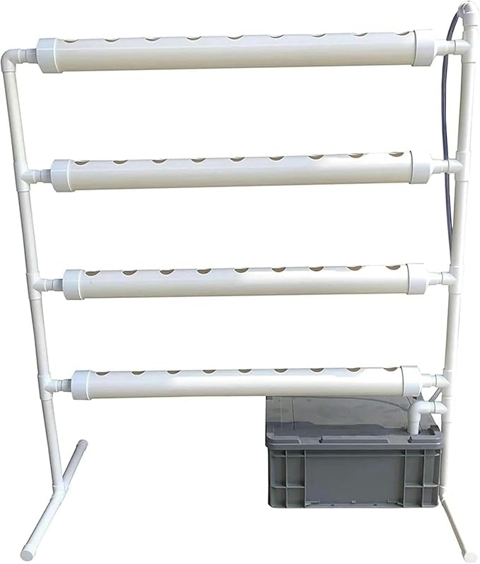 Hydroponics Growing System Hydroponic Grow Kit 36 Holes Pipe Grow Kit Indoor Greenhouse Planting Box Gardening System Nursery Pot Hydroponic Rack Hydroponic Tower