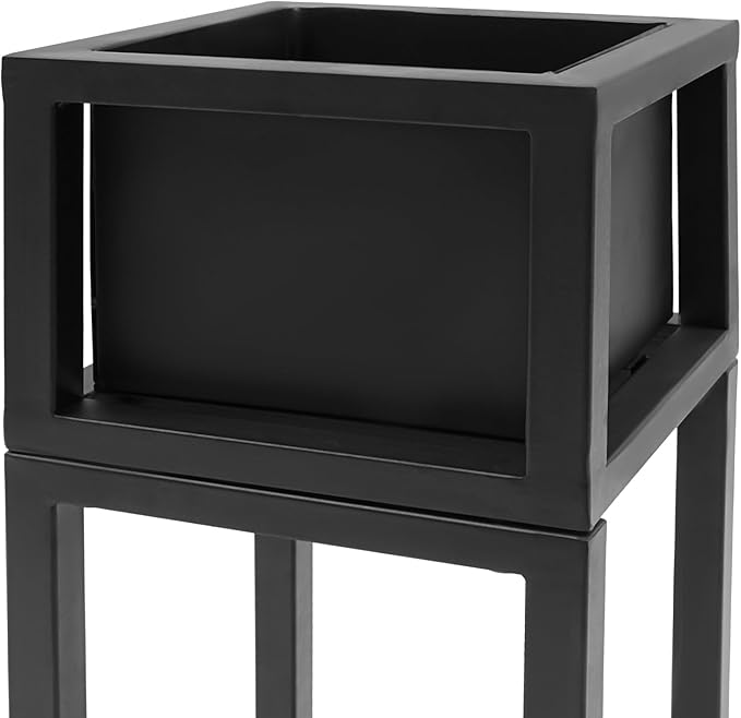 2pcs Raised Garden Bed Standing Metal Growing Bed Planter Box Stand with Legs for Backyard Patio Balcony Outdoors or Indoors