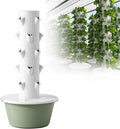 Vertical Hydroponic TowerSmart Hydroponic Growing Systemwith Hydrating Pump Adapter Net Potsfor Indoor/Outdoor Decorate Herbs Fruits and Vegetables5Layers