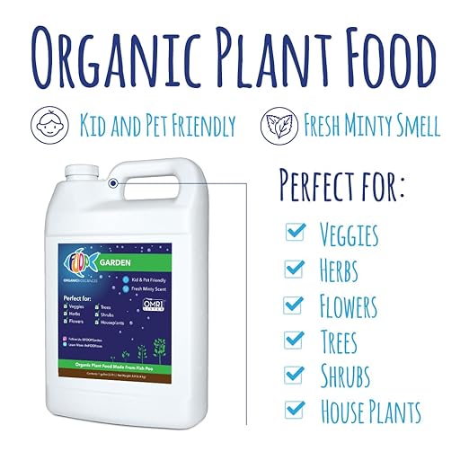 FOOP Garden - Organic Liquid Plant Food Made from Fish Manure (with Fresh Minty Scent) | Fish Fertilizer Alternative Perfect for Veggies Herbs FlowersTreesShrubs | Kid&ampPet Friendly (1G 2 Pack
