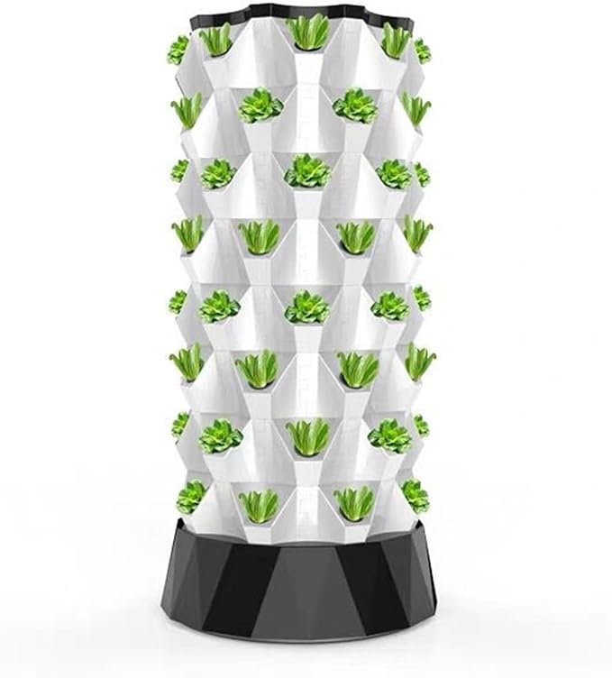 Hydroponic Grow Kit Soilless Culture Growing Kit Hydroponics Vertical Garden Grow Kit Indoor and Outdoor Hydroponics Growing for Vegetables Herbs StrawberriesWhite140cm