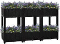 YAFF Raised Bed 47.2x15.7x28 Polypropylene (23.826lbs)