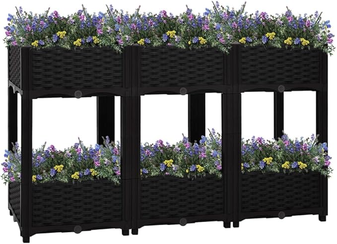 SKM Raised Bed 120x40x71 cm Polypropylene (Weight-18KG)-6536