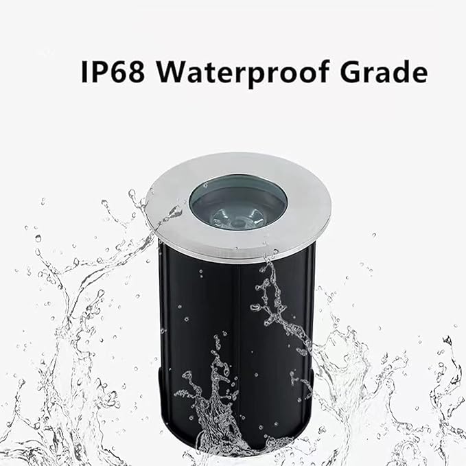 Outdoor Recessed LED Spotlight - Mini 1W Waterproof Landscape Light with 30° Beam Angle for Stairs Decks Gardens and Swimming Pools