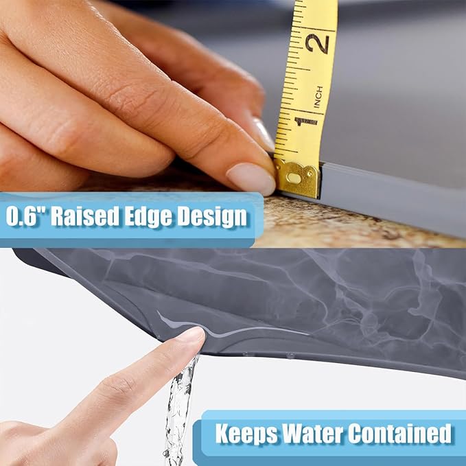 Hydroponic Tower Mat Hydroponic Garden Mat Extra Large 24x24 Garden Tower Silicone Pad with Raised Edge Indoor Growing System Drip Pan Hydroponics Container Tray Herb Gardening Floor Protector Soft