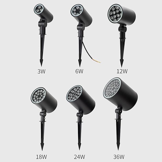 LED Landscape Lights Outdoor Landscape Lighting ? Garden Lights IP67 Waterproof with Spike Stand Spotlights for Driveway Deck Step