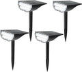 Solar Spot Lights Outdoor - Landscape Lights IP65 Waterproof Single Crystal Solar Landscape Spotlight6500K Adjustable Outdoor LightingSuitable For GardenCourtyardsLanesand Walkways(Warm whi