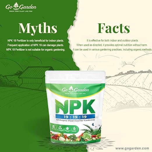 Go Garden NPK 19-19-19 Fertilizer – 400g Water-Soluble All-Purpose Plant Food | Balanced Nitrogen Phosphorus Potassium for Flowers Fruits Vegetables &amp Indoor Plants | Fast Growth &amp Bloom Boo