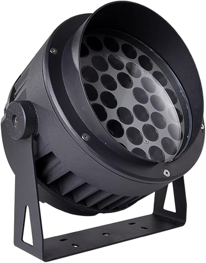 Outdoor Rotation Spotlight Ground LED Landscape Lights IP65 Waterproof Adjustable Led Beam Light 85-265V LED Floor Lamp for Yard Step Lawn Building External Wall Lighting(Red24W)