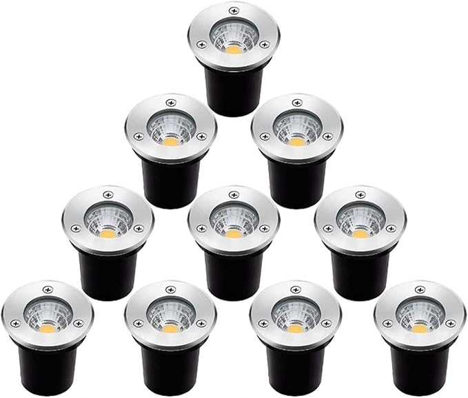 Square Ground Landscape Light - Outdoor Underground Light LED Outdoor Spotlight Waterproof IP66 Landscape Lights AC85-110V Recessed Outdoor Underground Light For Terrace Pathway Lawn (Blue 5W