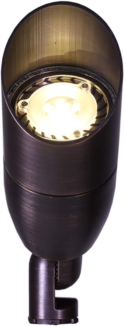 Best Pro Lighting LED 5 Watt Low Voltage Landscape Directional Lighting Spot Light 12V - Solid Brass