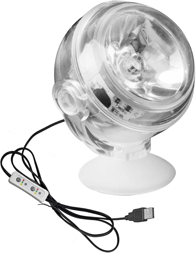 Kiven Led Fish Tank Light Landscape Spotlight Outdoor/Indoor Yellow Light Underwater Spotlight LED Light with Timer Adjustable for Fish Tank Pond Pool Plant Lawn