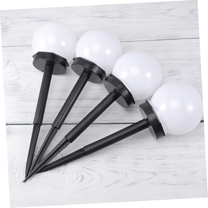LIFKOME 8pcs Solar Powered Lawn Light Waterproof Garden Bulb Ball Lamp Outdoor Stick Light for Backyard Pathway and Yard Decor