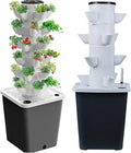 Hydroponics Growing System Vertical Tower15/20/25/30 Holes Hydroponic Growing System Hydroponics Tower Garden for Indoor Herbs Fruits and Vegetables20holes