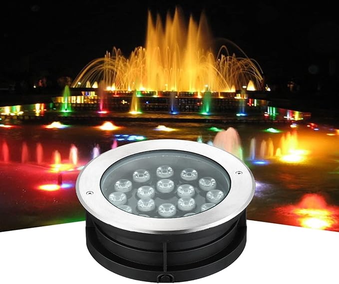Outdoor LED Underground Light Low Voltage AC24V Spotlight Anti-Rust Aluminum Recessed Landscape Light for Pools Ponds and Rivers