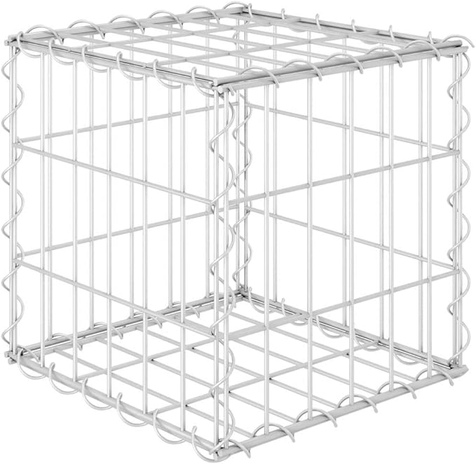 Outdoor Garden Gabion Basket Planter Raised Vegetable BedSteel Garden Decoration Cube Gabion Raised Bed Steel Wire 11.8x11.8x11.8
