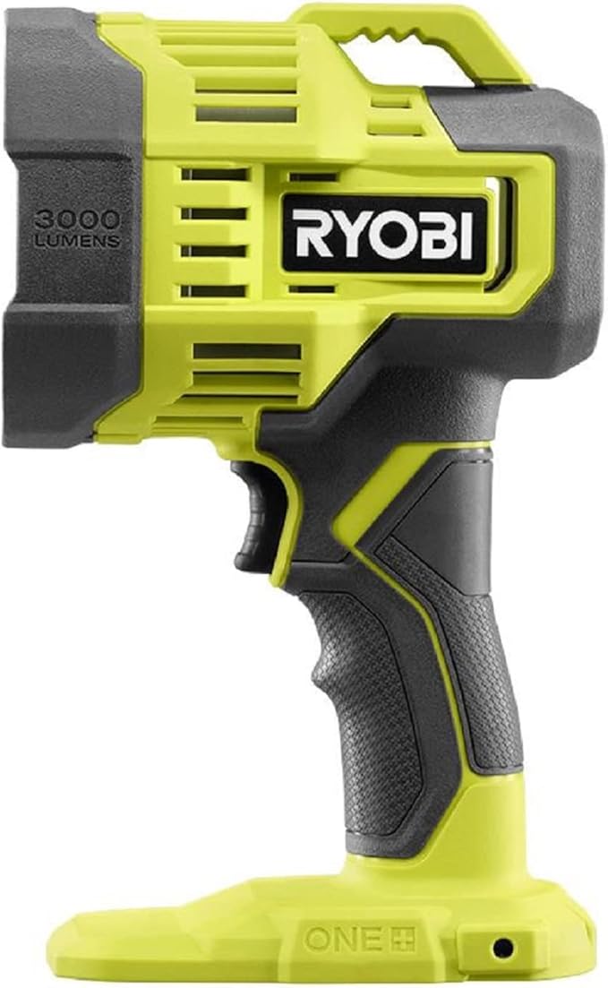 RYOBI 18V ONE+ LED Spotlight 650 Yard Beam Distance PCL661B