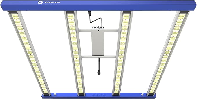 FARMLITE Grow Light 420Watts Grow Lights for Indoor Plants Full Spectrum LED Bar Growing Light Plant Hanging Growing Lamps Seedling with 1054pcs Diodes Daisy Chain Dimmable Board 5x5ft Coverage