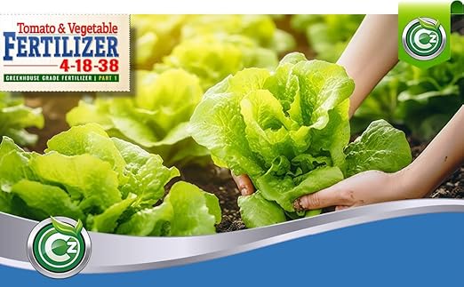 4-18-38 Fertilizer Made in USA – 100% Water Soluble Plant Food for Hydroponics and Soil Gardens - Tomatoes Peppers &amp Leafy Greens - Super Concentrated - Makes 1000 Gallons!