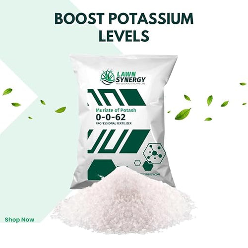 0-0-62 Muriate of Potash Plant &amp Lawn Fertilizer - Strengthens Cell Walls - 15lbs. - Covers 9000 sqft