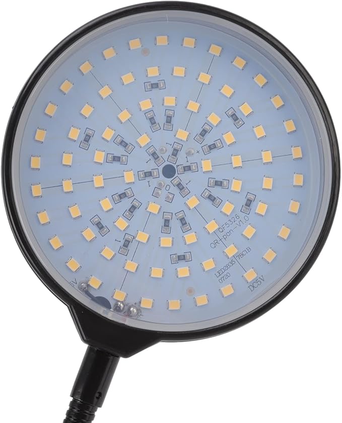 LED Plant Grow Light 60W 4 Head Flexible USB Powered Indoor Plant Growing Lamp with 5 Dimmable Modes Design for Home Garden Greenhouse Aluminum PC Material