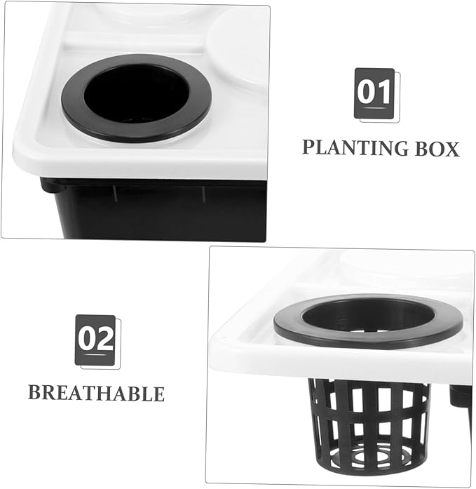 POPETPOP Soilless Hydroponics Planting Bucket for Vegetables and Herbs Plastic Greenhouse Cultivation Tool Growing Medium for Indoor and Outdoor Gardening
