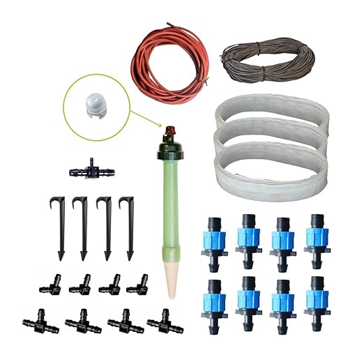 Blumat Preset Raised Bed Kit | Automatic Watering System with 9 Sensor &amp 32ft BluSoak Drip Tape | No Pumps or Timers Needed | Large Bed (Up to 40 Sq. Ft.)