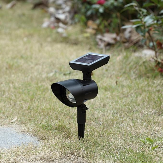 180°Adjustable Solar Powered Landscape Spotlights Warm Light Waterproof Solar Landscape Spotlights Outdoor for Yard Garden Driveway Porch Walkway Pool Patio