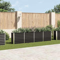 Galvanized Garden Raised Bed Kit Galvanized Planter Raised Garden Boxes Outdoor Metal Raised Garden Beds for Vegetables 126x15.7x30.3 Galvanized Steel Anthracite-299